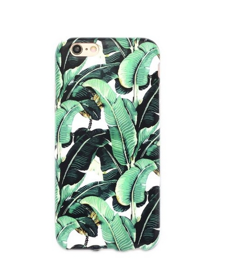 iPhone 6 Case  Whole Covered IMD TPU Case for iPhone 6 4.7 inch -Milly Banana Leaf